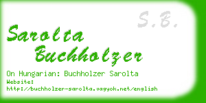 sarolta buchholzer business card